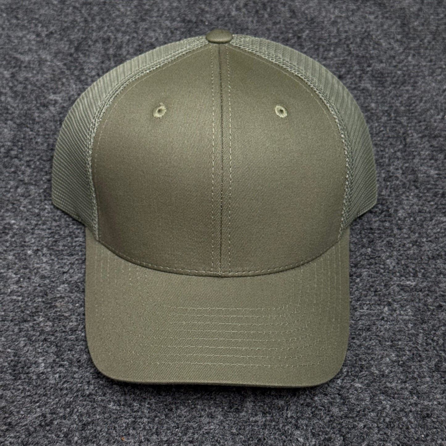 Solid Sage Green Mesh Trucker Cap