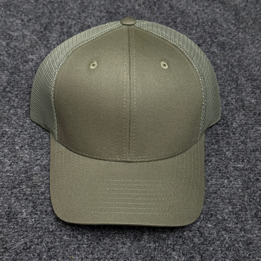 Solid Sage Green Mesh Trucker Cap