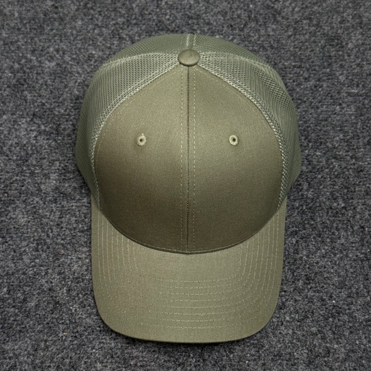 Solid Sage Green Mesh Trucker Cap