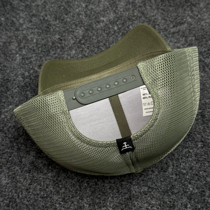 Solid Sage Green Mesh Trucker Cap