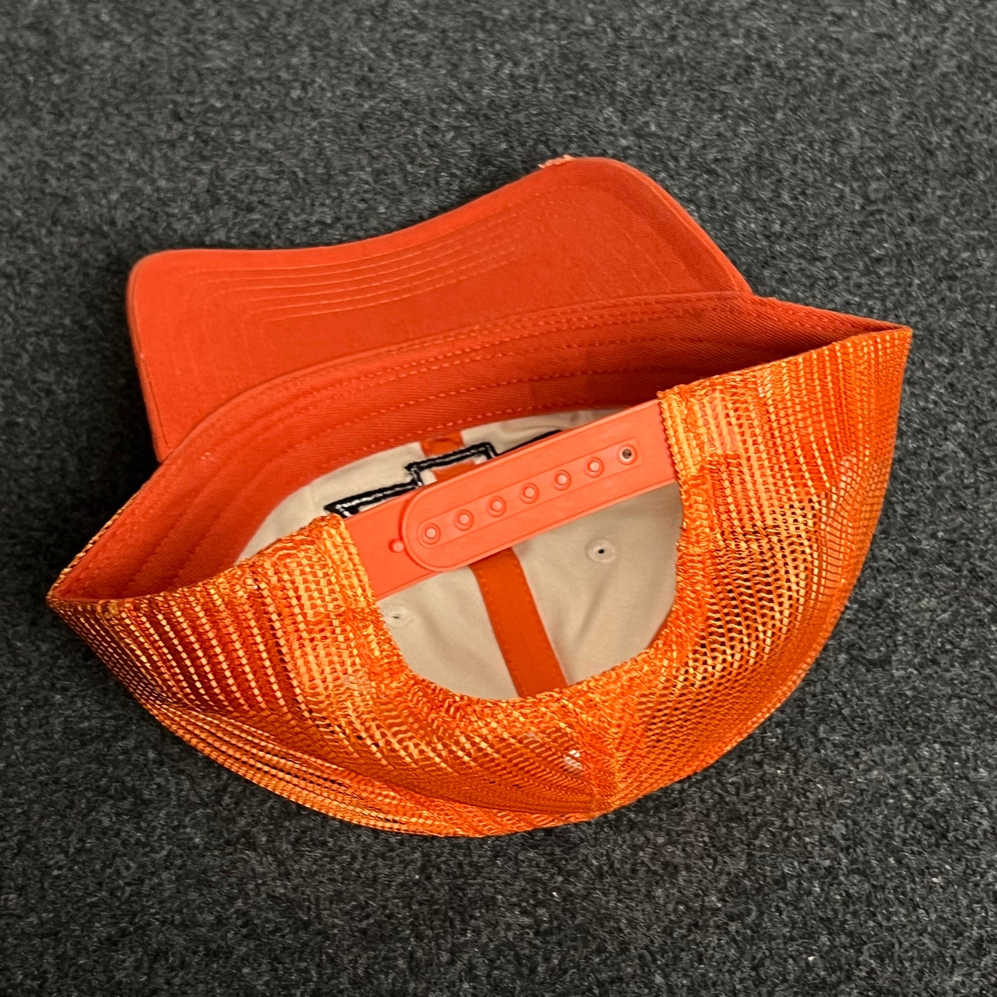 Chevrolet Mesh Trucker Cap – Orange & Cream Design