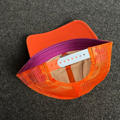 Chevrolet Mesh Trucker Cap – Orange & Cream Snapback Edition