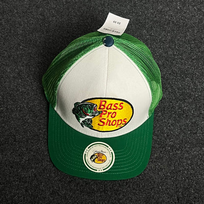 Bass Pro Shops Mesh Trucker Cap – Green & White Classic Edition