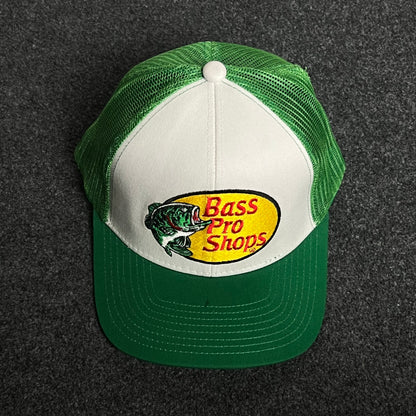 Bass Pro Shops Mesh Trucker Cap – Classic Green & White
