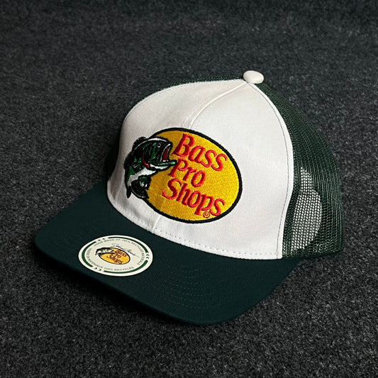 Bass Pro Shops Mesh Trucker Cap – Dark Green Edition