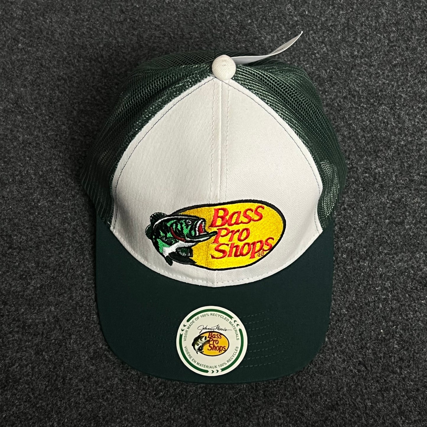 Bass Pro Shops Mesh Trucker Cap – Dark Green Edition