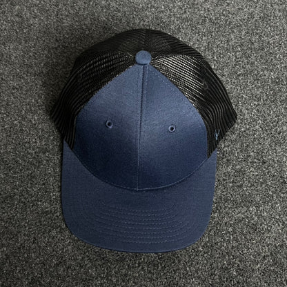 Mesh Trucker Cap – Navy & Black Edition