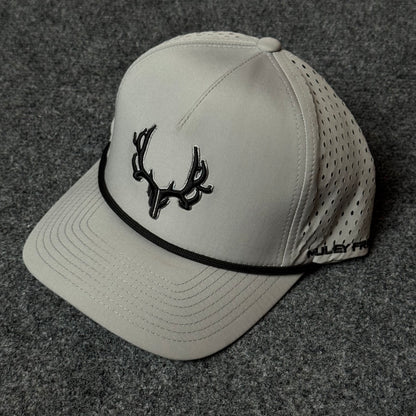 PRO Logo Rope Trucker Cap in Stone / Charcoal