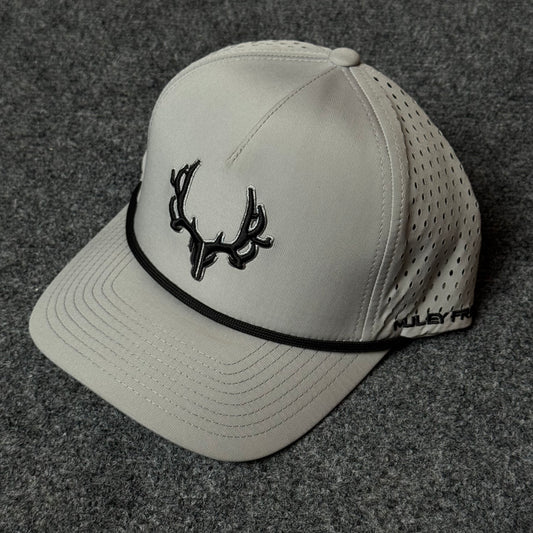 PRO Logo Rope Trucker Cap in Stone / Charcoal