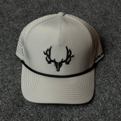 PRO Logo Rope Trucker Cap in Stone / Charcoal