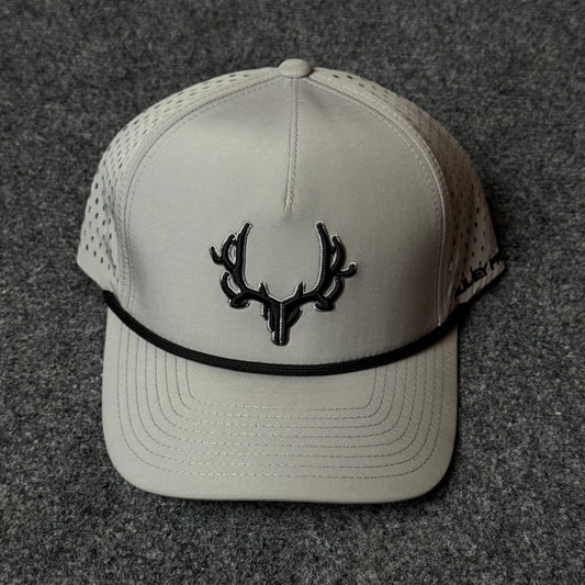 PRO Logo Rope Trucker Cap in Stone / Charcoal