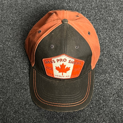 Bass Pro Shops Baseball Cap – Charcoal & Burnt Orange (Canada Patch)
