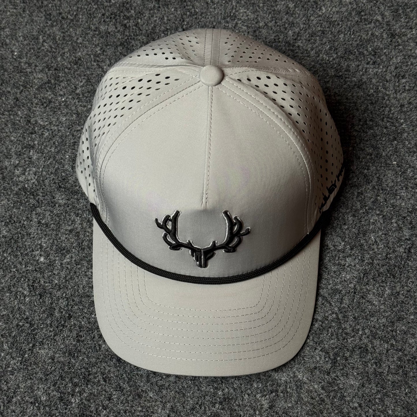 PRO Logo Rope Trucker Cap in Stone / Charcoal