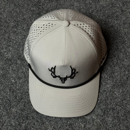 PRO Logo Rope Trucker Cap in Stone / Charcoal