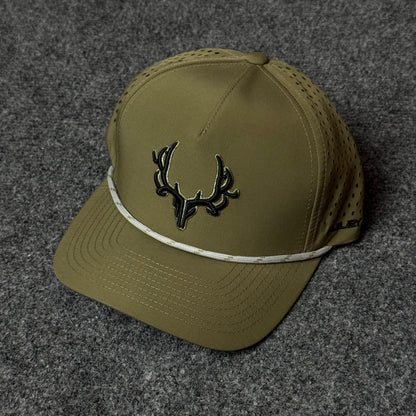 PRO Logo Rope Trucker Cap in Loden / Brown