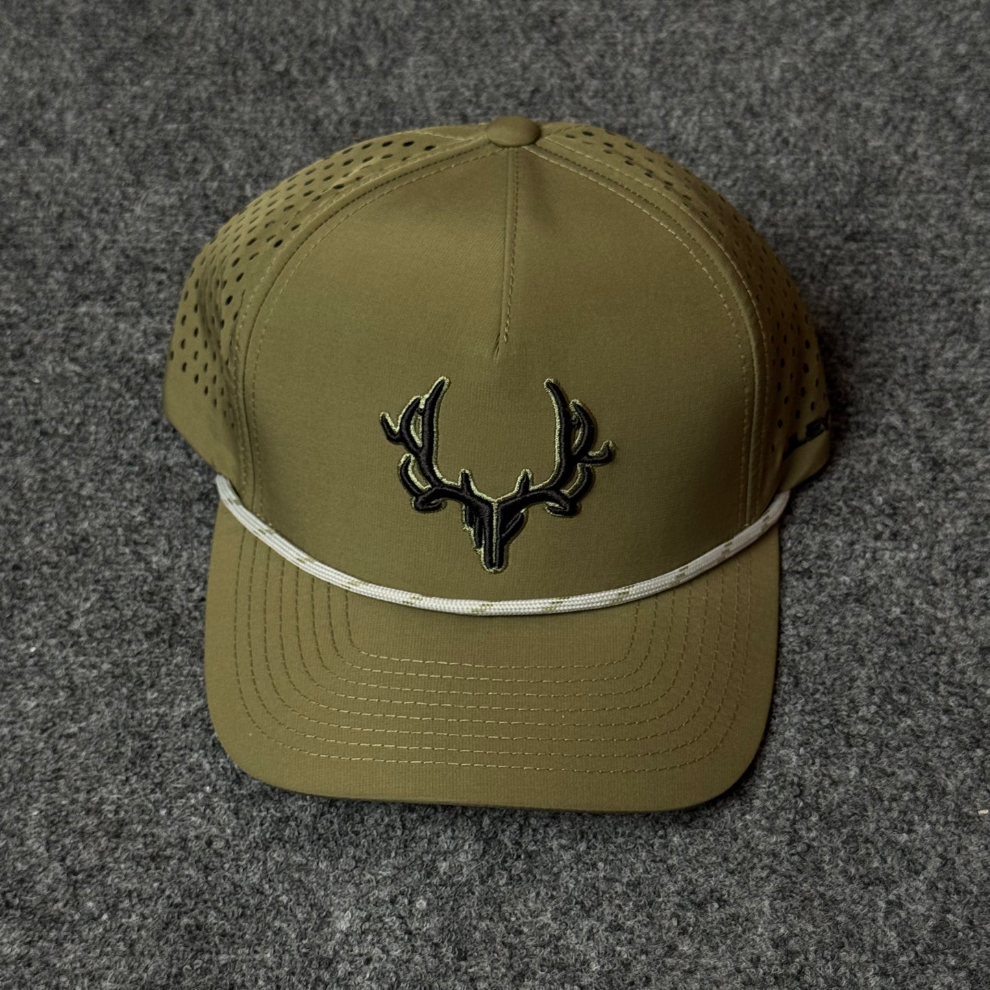 PRO Logo Rope Trucker Cap in Loden / Brown