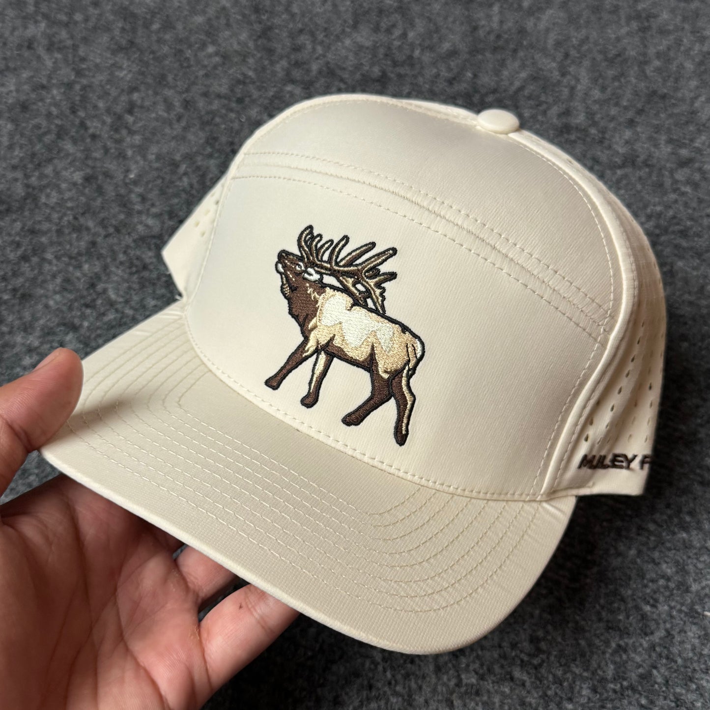 Cream Elk Performance Cap