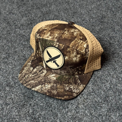 Camo and Tan Crossed Knives Performance Cap