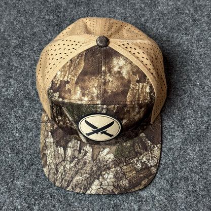 Camo and Tan Crossed Knives Performance Cap