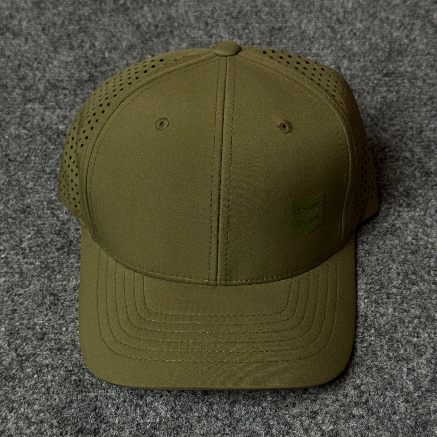 Lynx Hat / Drip Mid-Profile Cap in Loden Green