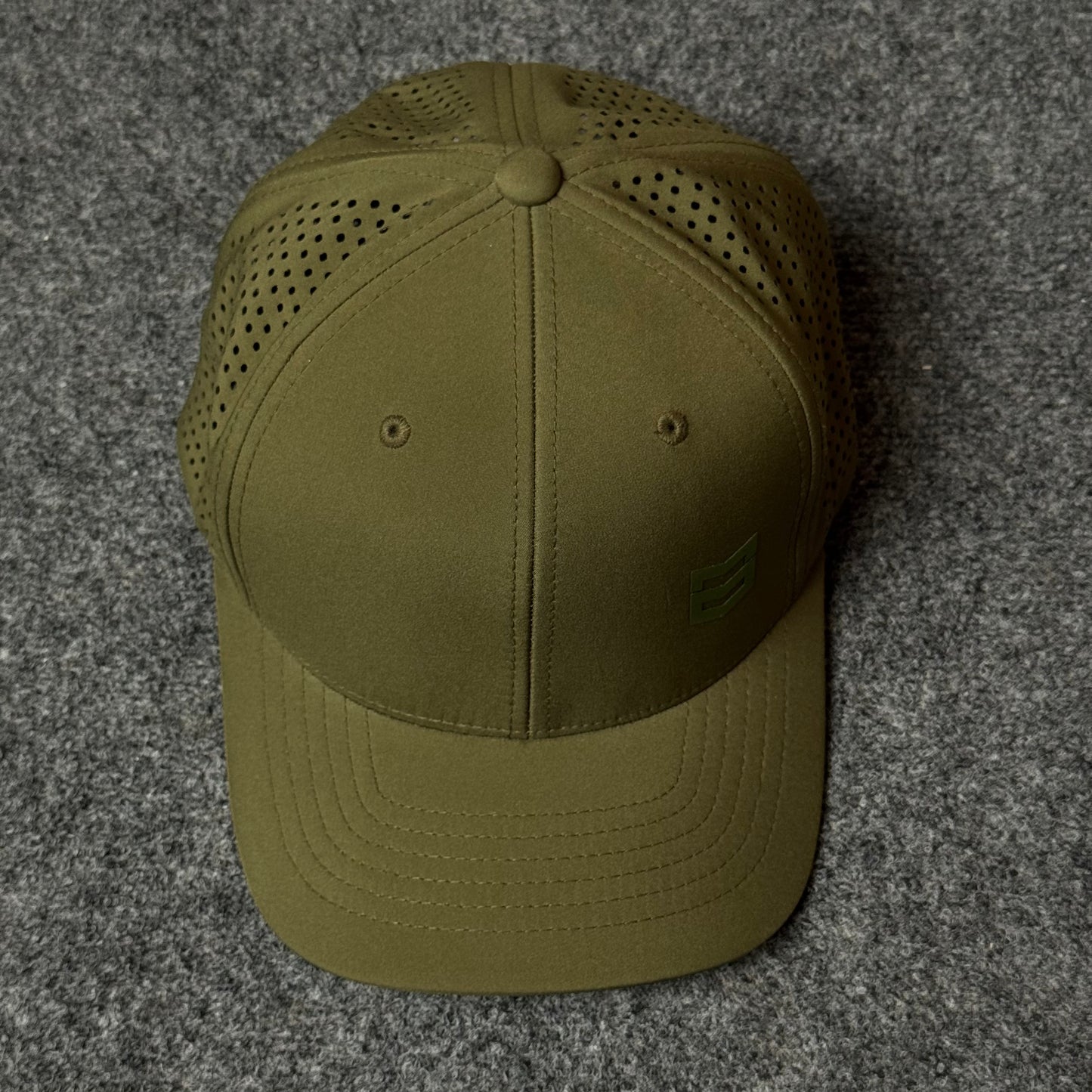 Lynx Hat / Drip Mid-Profile Cap in Loden Green