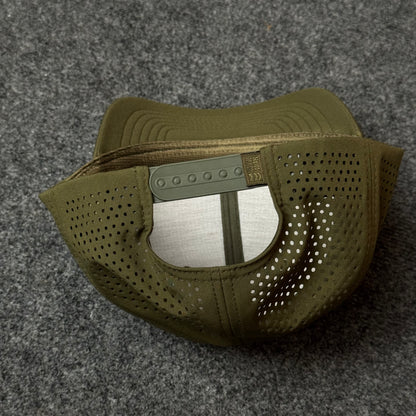 Lynx Hat / Drip Mid-Profile Cap in Loden Green