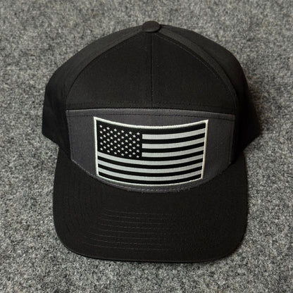 Performance Trucker Cap (Patriot Edition) in Black