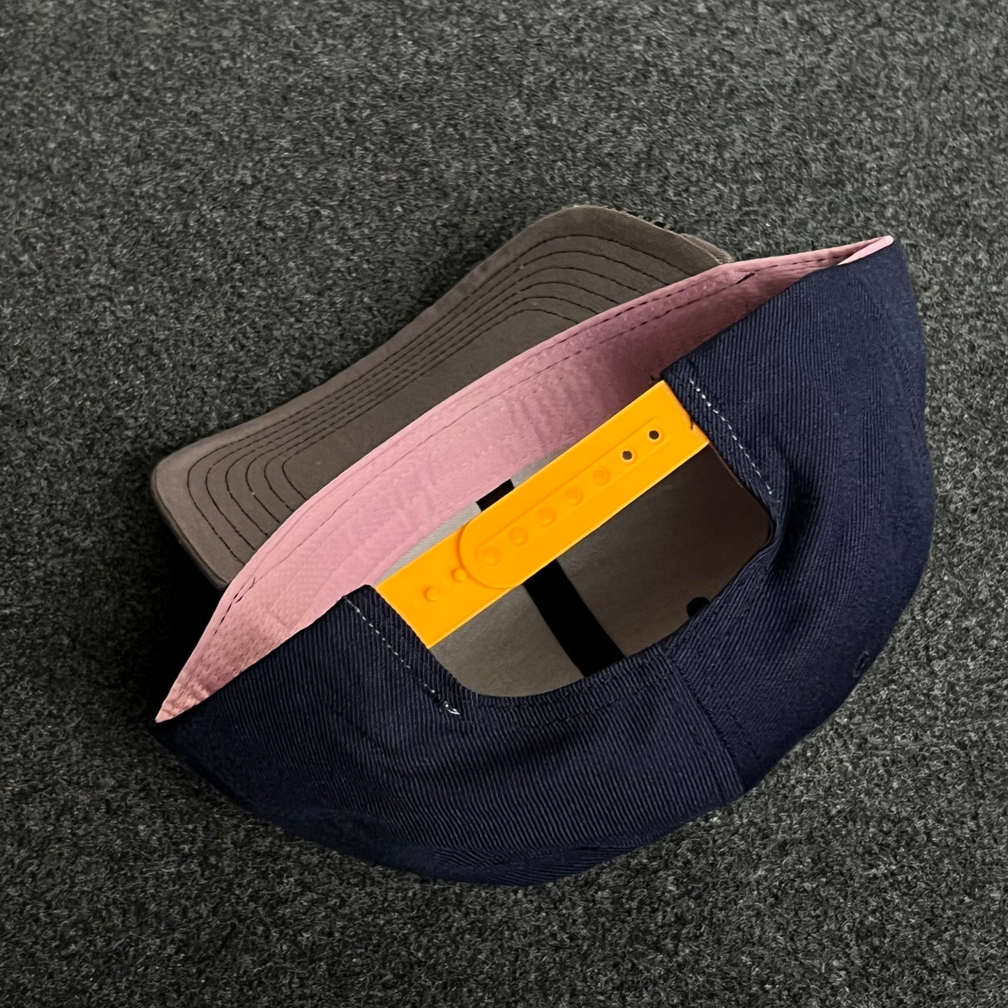 Baseball Cap – Navy with Gray Tire-Tread Brim