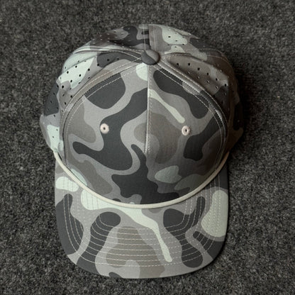 PRO Performance Rope Trucker Cap with  Grey and Charcoal Urban Camo