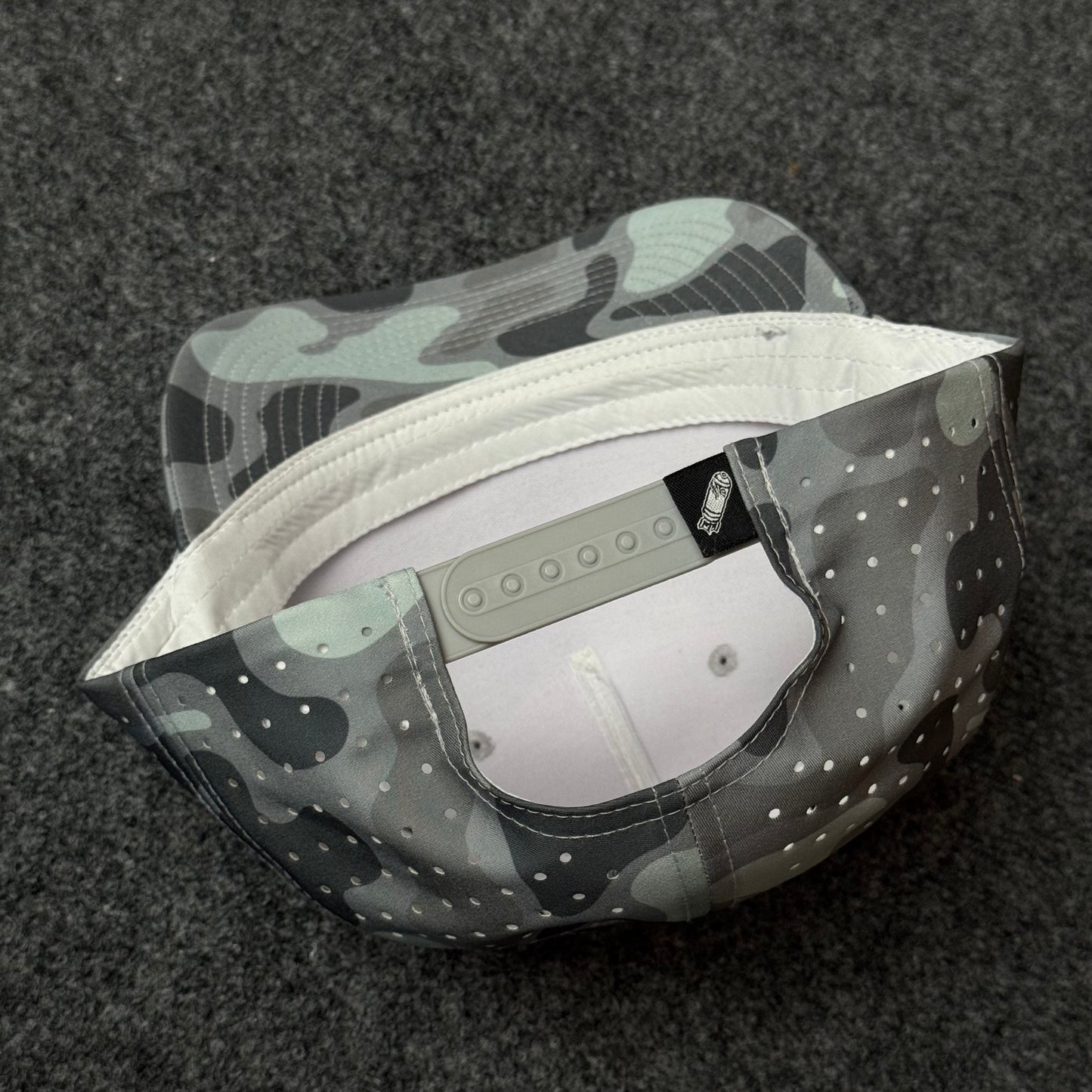 PRO Performance Rope Trucker Cap with  Grey and Charcoal Urban Camo