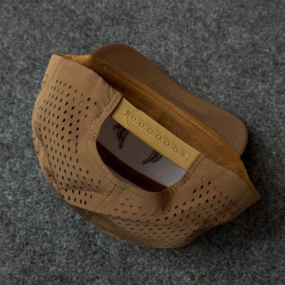PRO Buck Shed Flatty 2.0 (7-Panel Rope Trucker style) in Coyote / Tan Cap
