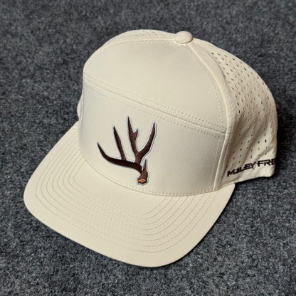PRO Buck Shed Flatty 2.0 ( 7-Panel Trucker style Cap ) in Cream