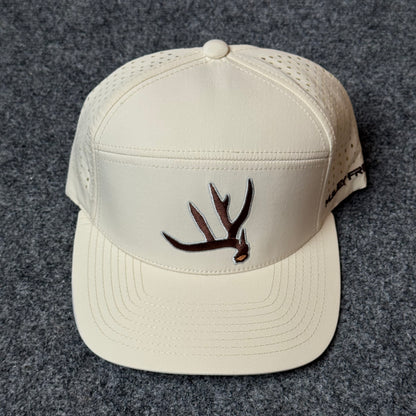 PRO Buck Shed Flatty 2.0 ( 7-Panel Trucker style Cap ) in Cream