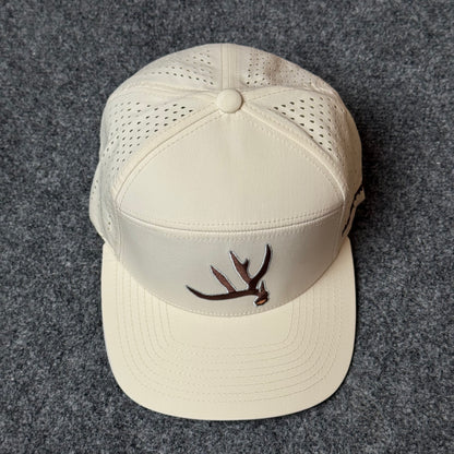 PRO Buck Shed Flatty 2.0 ( 7-Panel Trucker style Cap ) in Cream