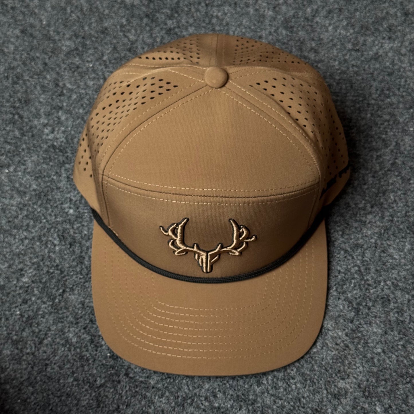 Brown and Black Antler Performance Cap