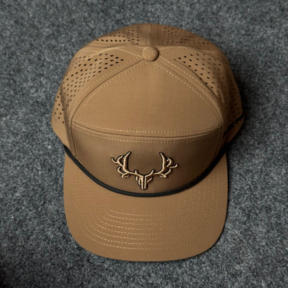Brown and Black Antler Performance Cap