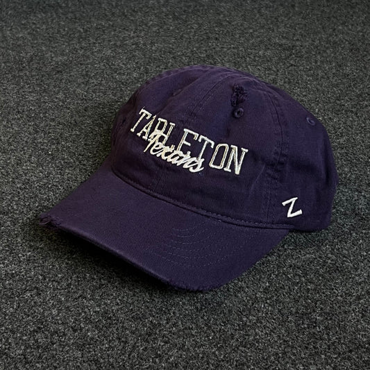 Unstructured Dad Cap – Purple “Tarleton Texans”
