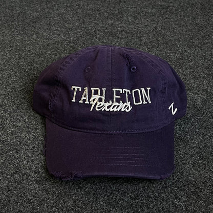 Unstructured Dad Cap – Purple “Tarleton Texans”