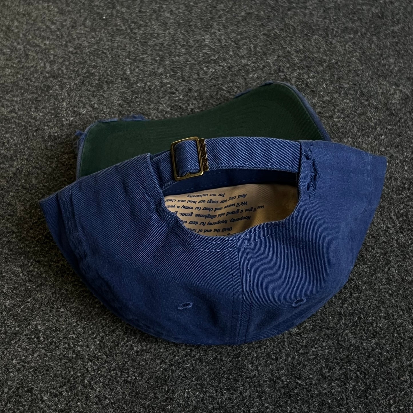 Unstructured Dad Cap – Navy Blue “PITT Panthers” (Distressed Brim)