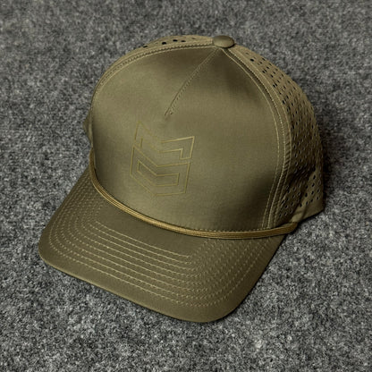 MTN OPS Rush Cap (in the Loden colorway)