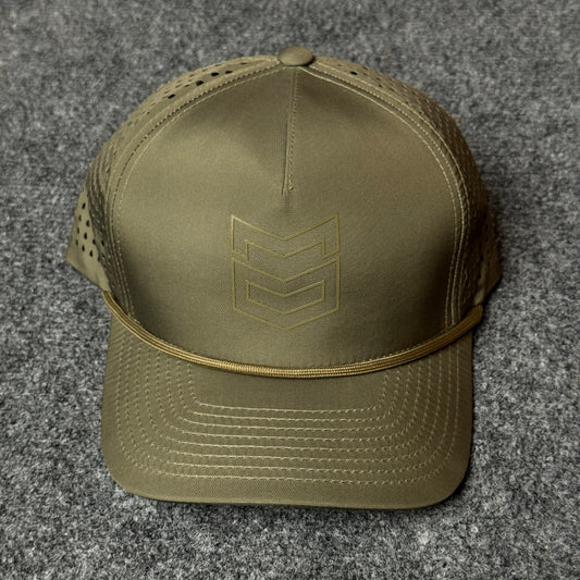 MTN OPS Rush Cap (in the Loden colorway)
