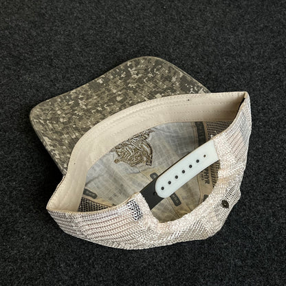Mesh Trucker Cap – Digital Camo & Khaki Mesh (“Fort Sill” Crest)