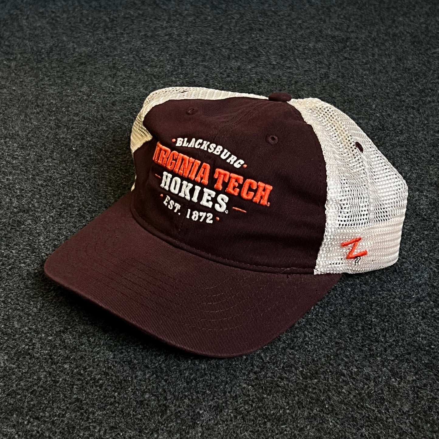 Virginia Tech Hokies Mesh Trucker Cap – Maroon & White Mesh