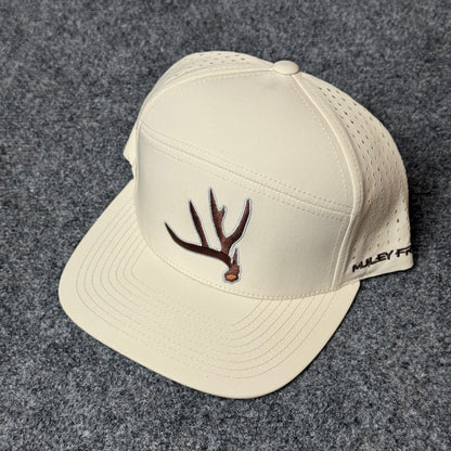 Muley Freak PRO Elk Shed Flatty Cap (in the Eggshell colorway)