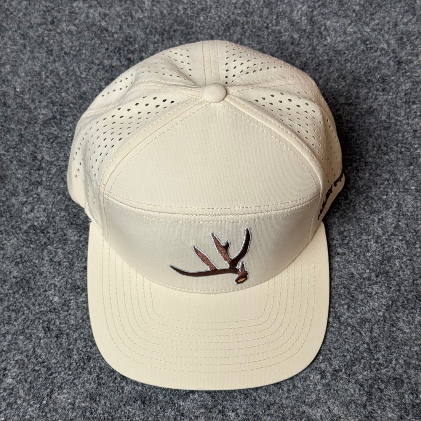 Muley Freak PRO Elk Shed Flatty Cap (in the Eggshell colorway)