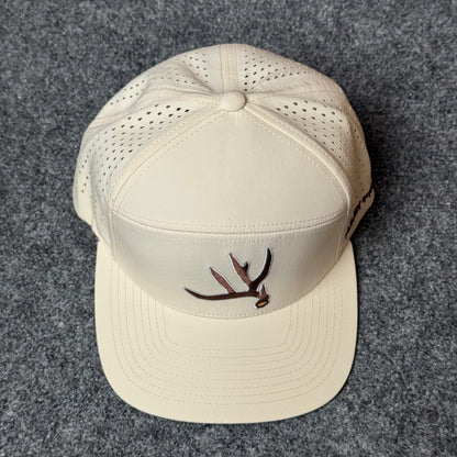 Muley Freak PRO Elk Shed Flatty Cap (in the Eggshell colorway)