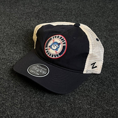 Gonzaga Bulldogs Mesh Trucker Cap – Navy & White Mesh (Round Patch)
