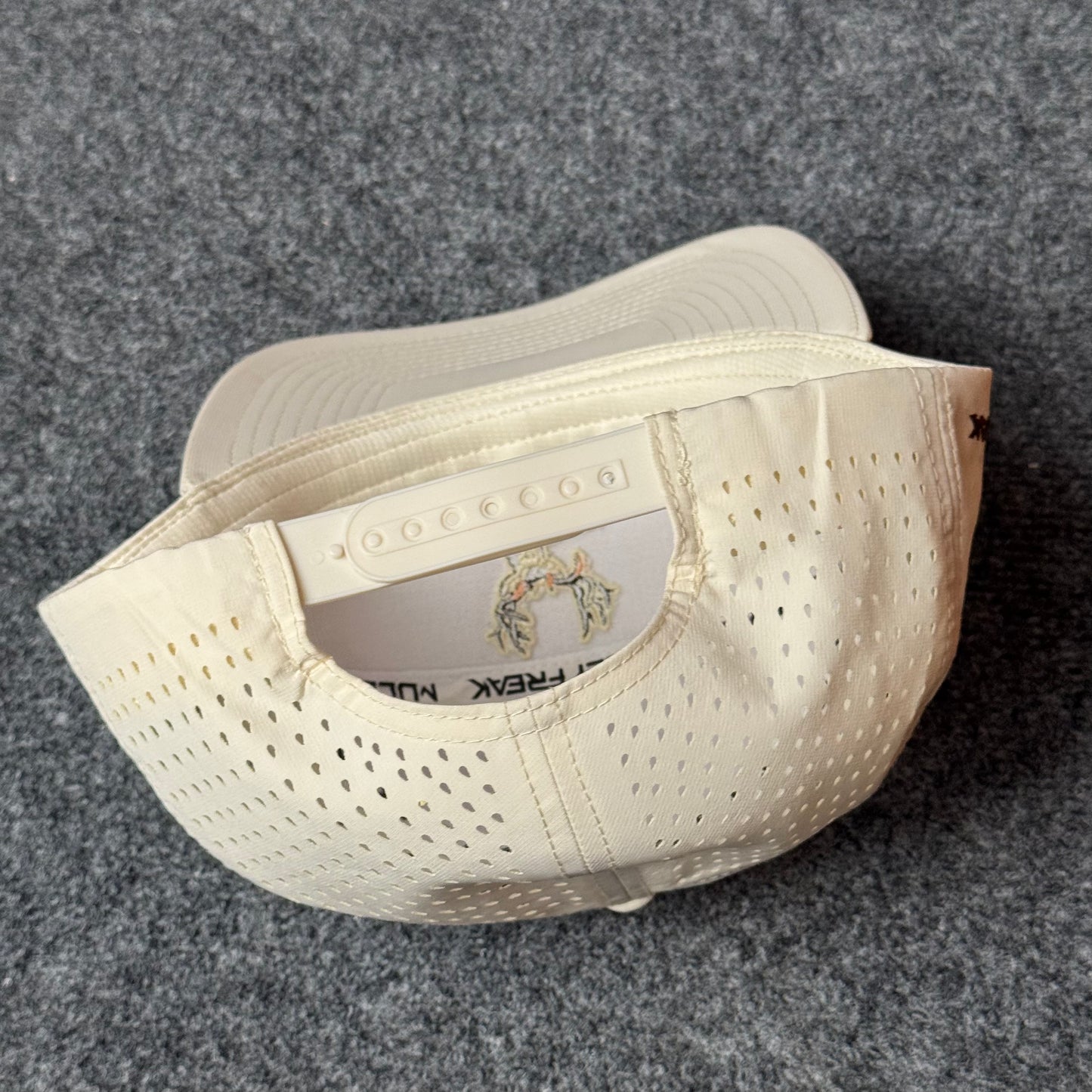 Cream and Brown Full Deer Performance Cap