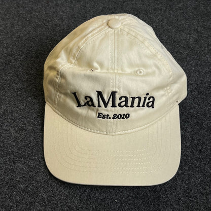 Unstructured Dad Cap – Cream “La Mania – Est. 2010”