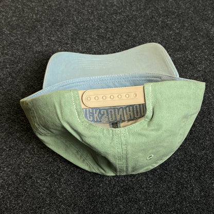 Unstructured Dad Cap – Cream, Sage Green & Sky Blue (“Jackson Hole, Wyoming”)